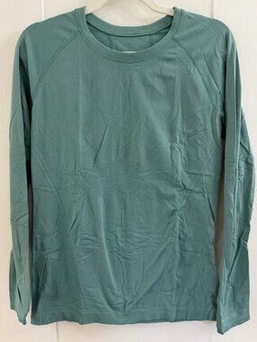Athleta Momentum Seamless Long Sleeve Top - Villa Teal - Medium
